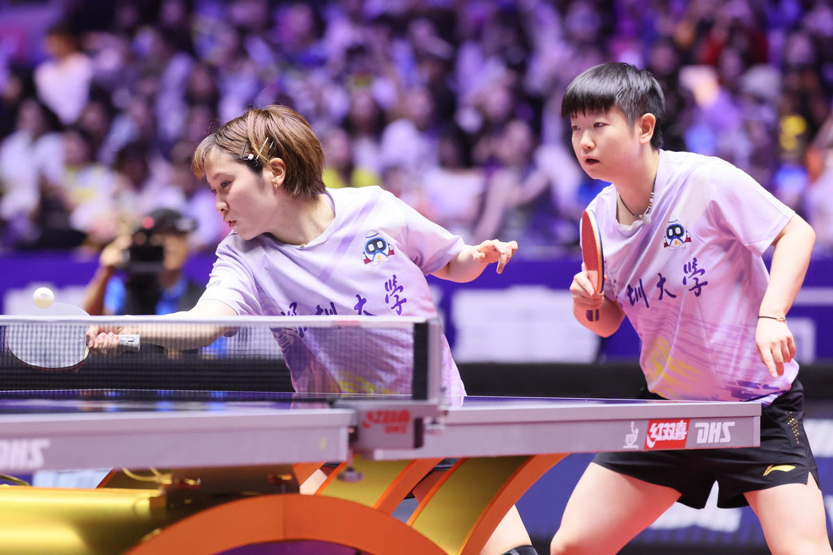 孙颖莎王曼昱绝地反击！女双横扫晋级决赛，"海产姐妹"如何快速(图1)